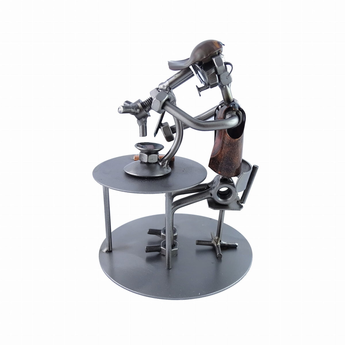 Metalowa figurka Biolog. Idealny prezent