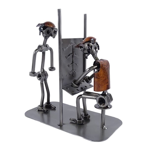 Metalowa figurka Rentgen. Dla technika RTG