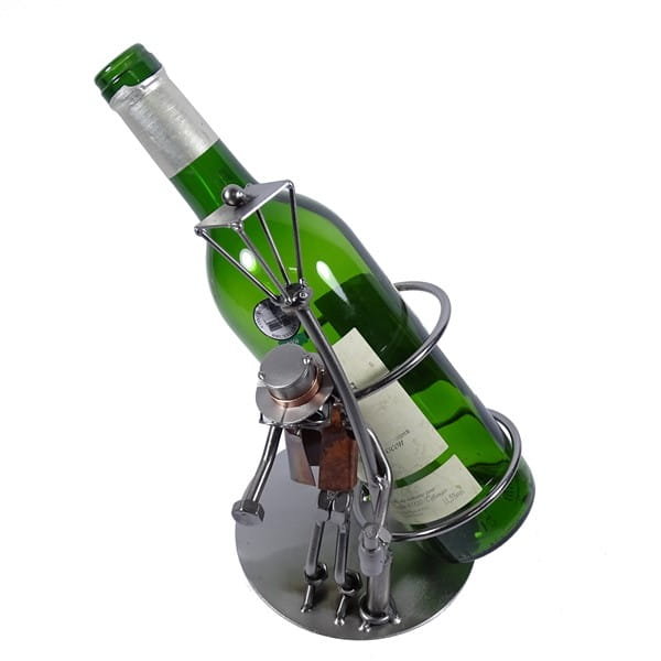 Metalowa figurka-Stojak Pijak. Prezent z humorem dla pijących