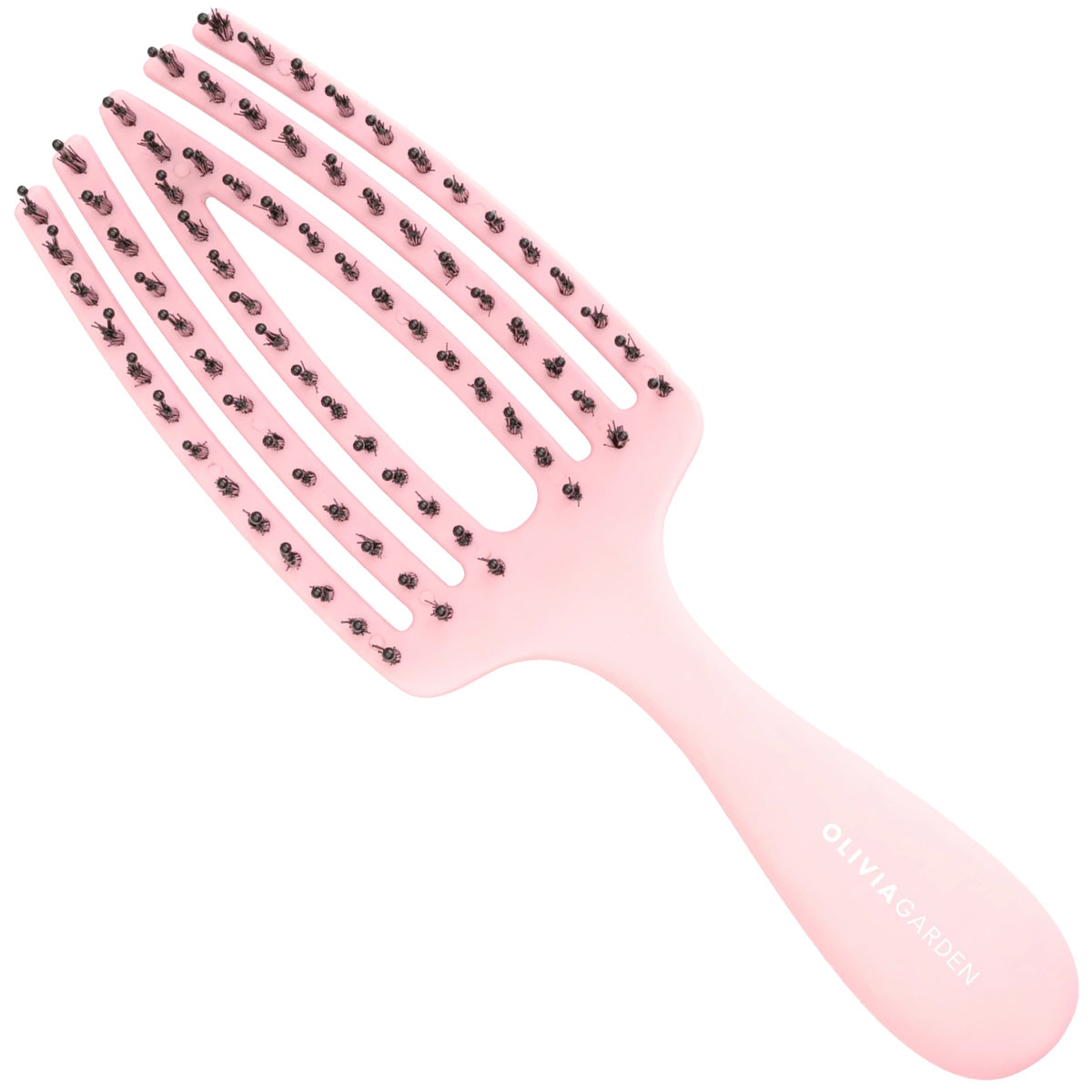 Olivia Garden Finger Brush Care Mini Kids - szczotka do rozczesywania włosów dla dzieci, różowa