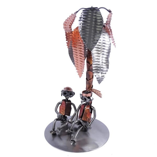 Metalowa figurka Wakacje pod palmą. Prezent dla spragnionych wakacji