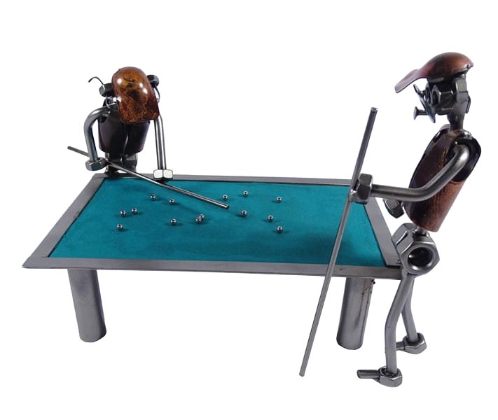 Metalowa figurka Bilard. Dla fanów Bilarda