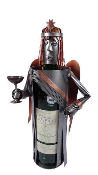 Metalowa figurka-Stojak Anioł. Praktyczny prezent na urodziny