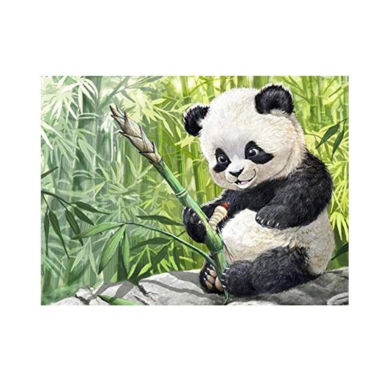 Diamond painting haft diamentowy - panda (13338) 25x35 cm, mozaika DIY