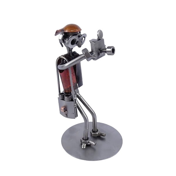 Metalowa figurka Fotograf mini. Pomysł na prezent