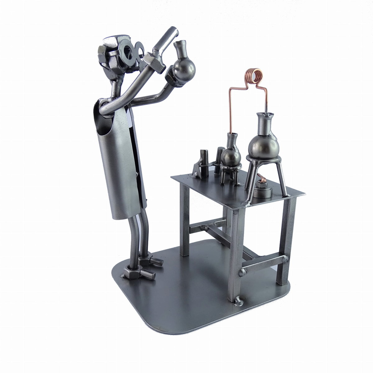 Metalowa figurka Chemik