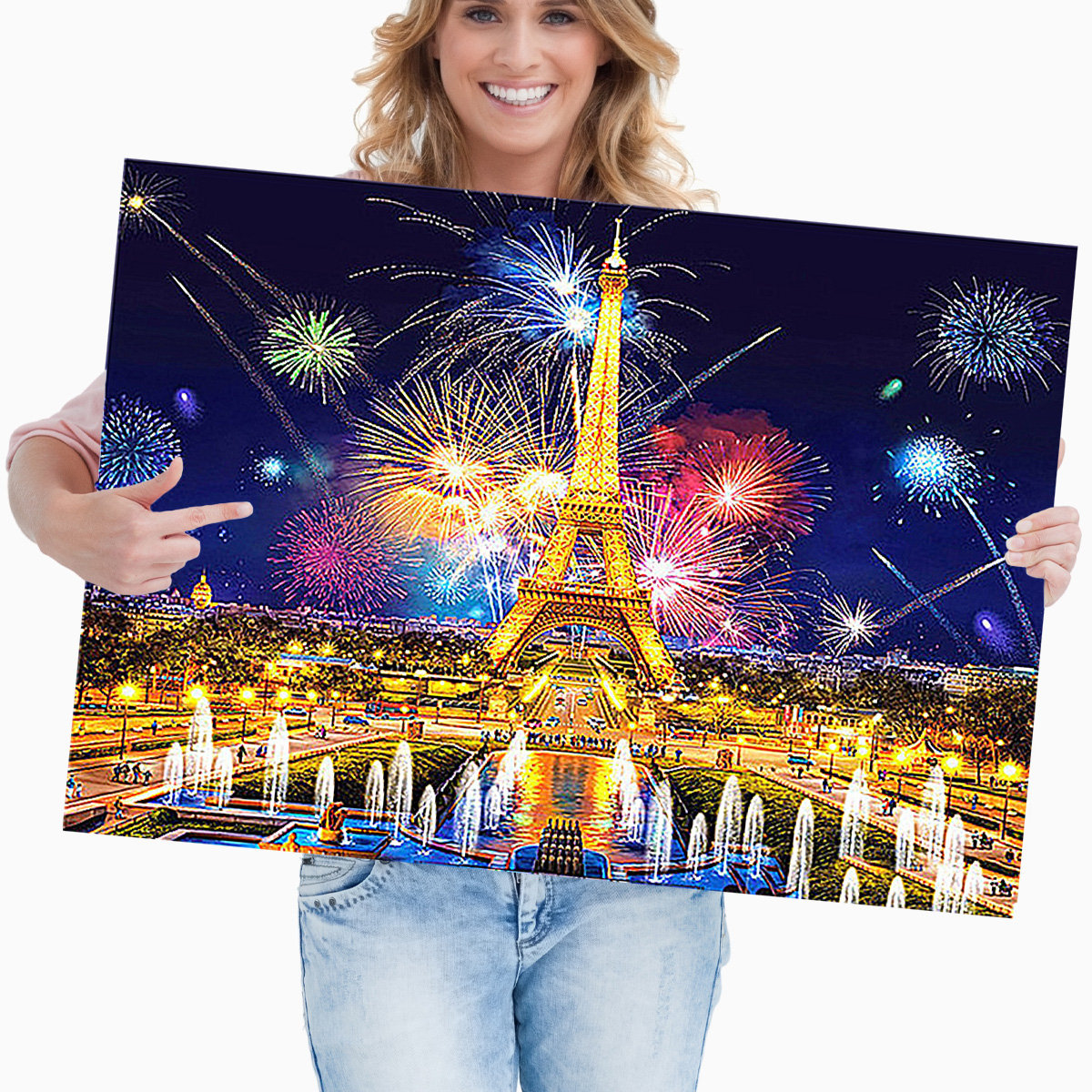 Haft Diamentowy Diamond Painting,DIAMENTOWY MALARZ,Obraz DIY 5D,Mozaika Diamentowa 50x70, Miasto