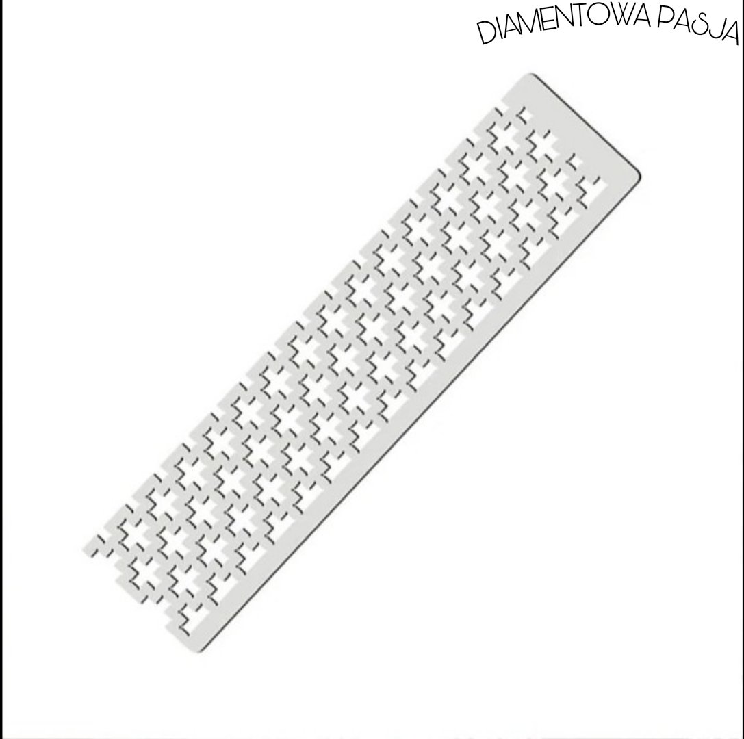 LINIJKA do Haftu Diamentowego NA KWADRATOWE DIAMENCIKI OD DIAMENTOWA PASJA