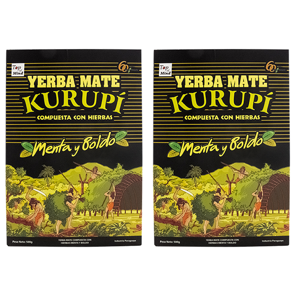 Yerba Mate Kurupi Compuesta Menta Boldo 2x500g