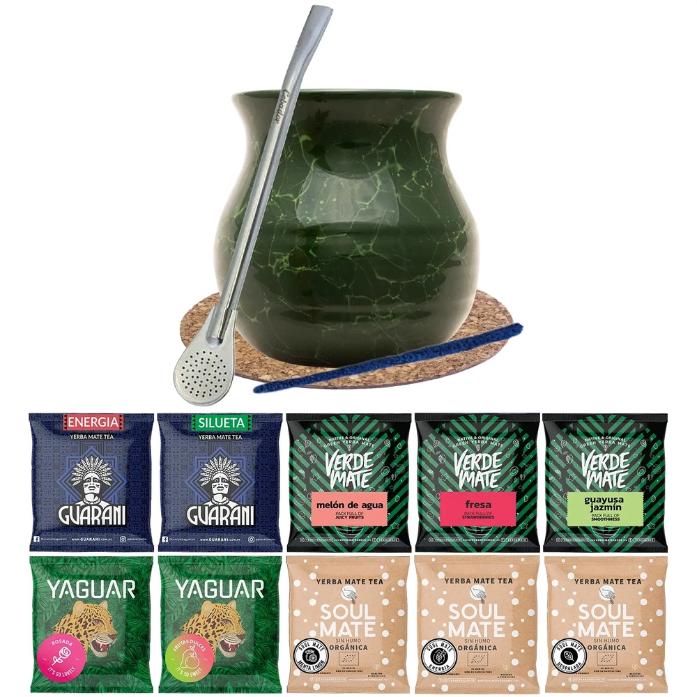 Zestaw startowy Yerba Verde Mate Green 10x50g
