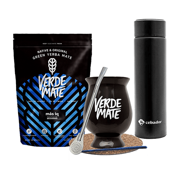 Zestaw Yerba Verde Mate MAS IQ 500g  Termos Tykwa