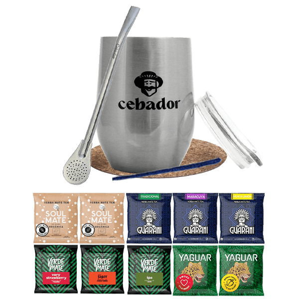 Zestaw Yerba Mate 10x50g TermoLid Cebador 500g