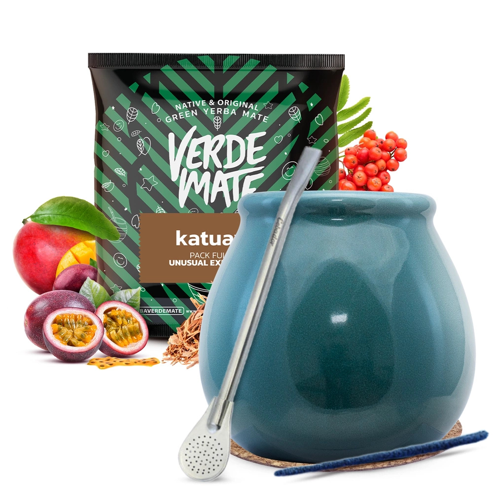 Zestaw yerba mate Verde Mate tykwa ceramiczna bombilla