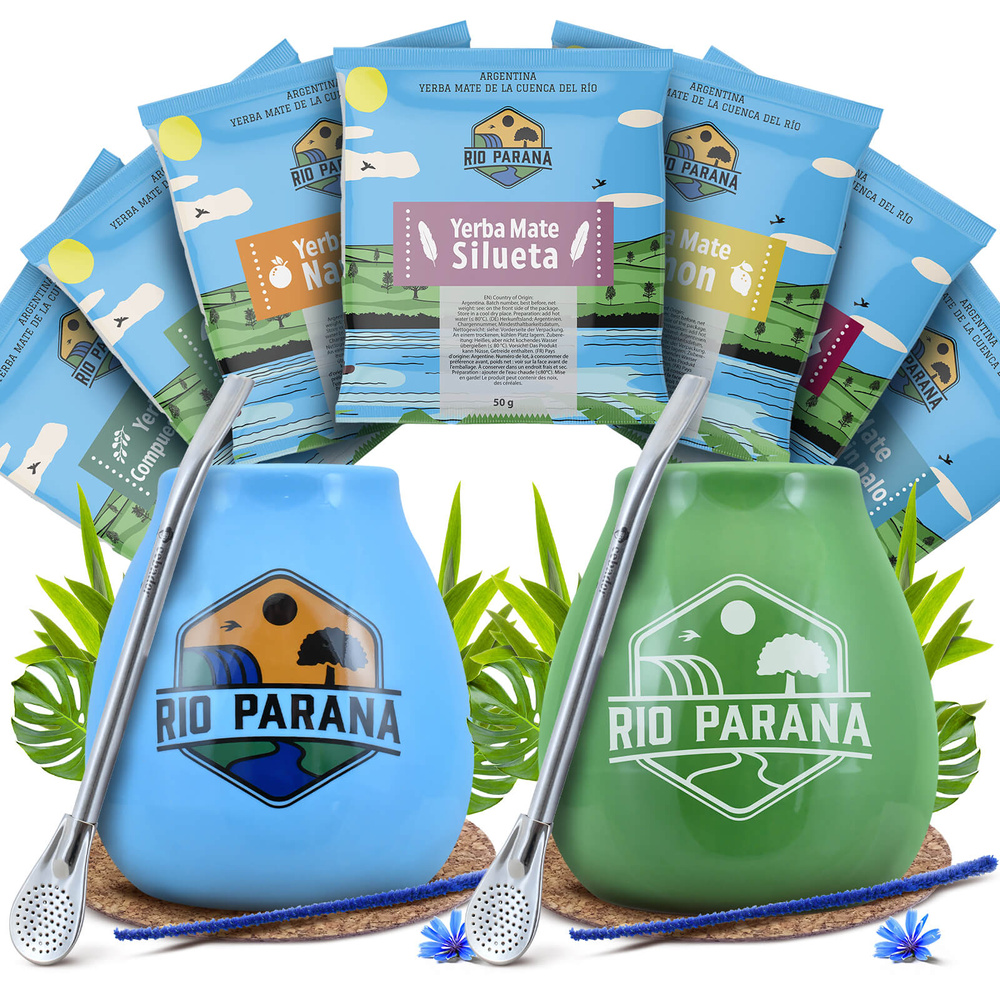 Zestaw Yerba Mate Rio Parana DLA DWOJGA Matero Bombilla