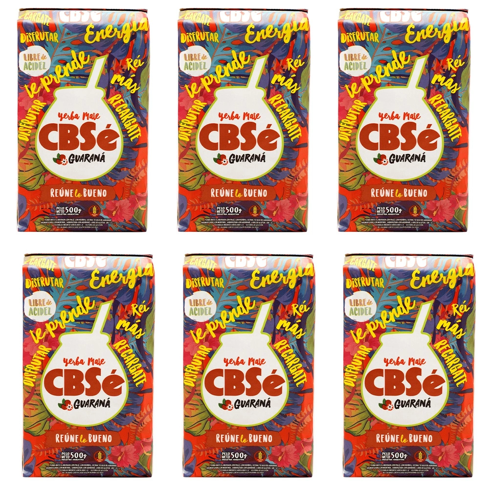 Yerba Mate CBSe Energia z guaraną 6x500g (3kg)