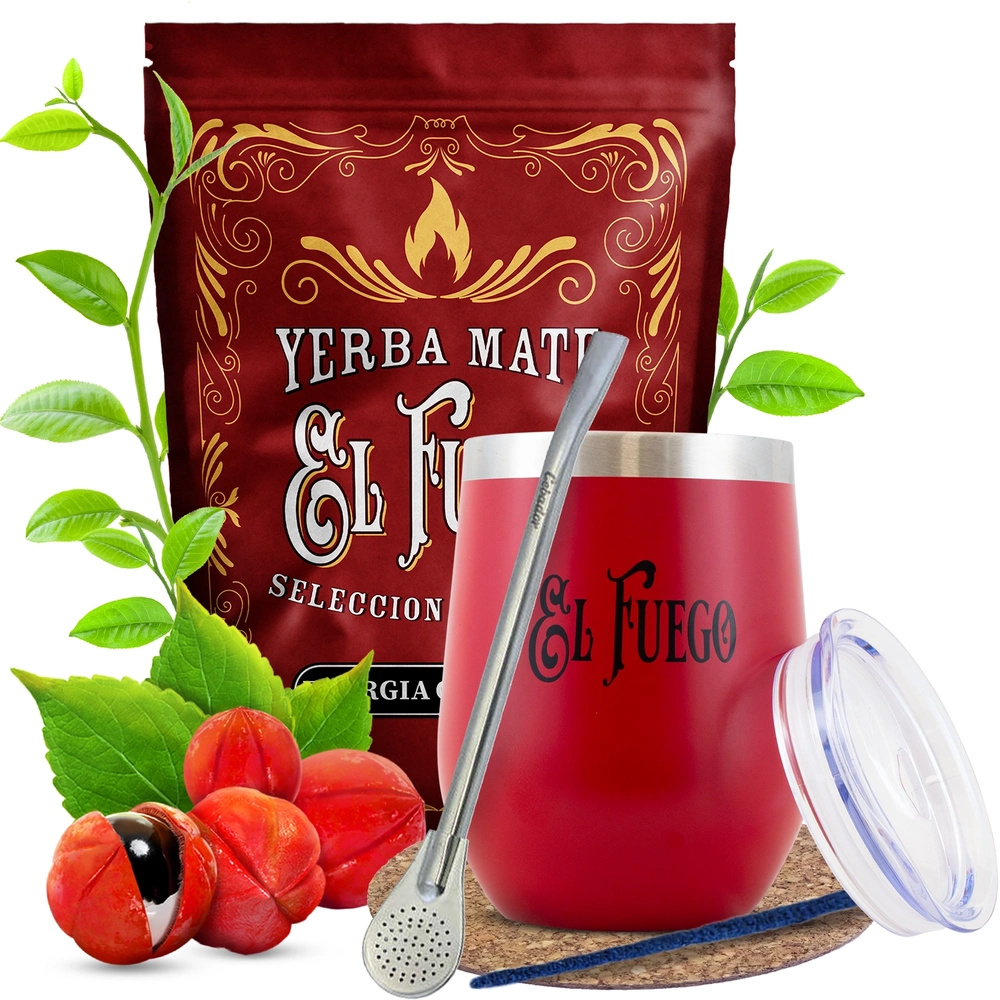 Zestaw Yerba Mate El Fuego Guarana Energia 0,5kg