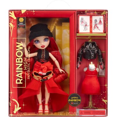 Lalka Rainbow High Fantastic Fashion Doll- RED - Ruby Anderson Mga Entertainment