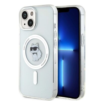 Karl Lagerfeld Etui IML Choupette Magsafe do iPhone 15 6,1 cala Przezroczysty KLHMP15SHFCCNOT
