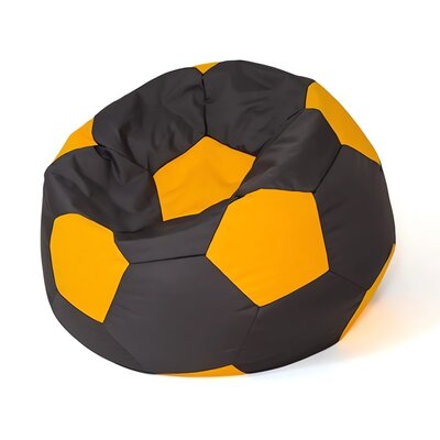 Pufa worek GO GIFT Piłka 10 Czarno-żółty XL 120 cm