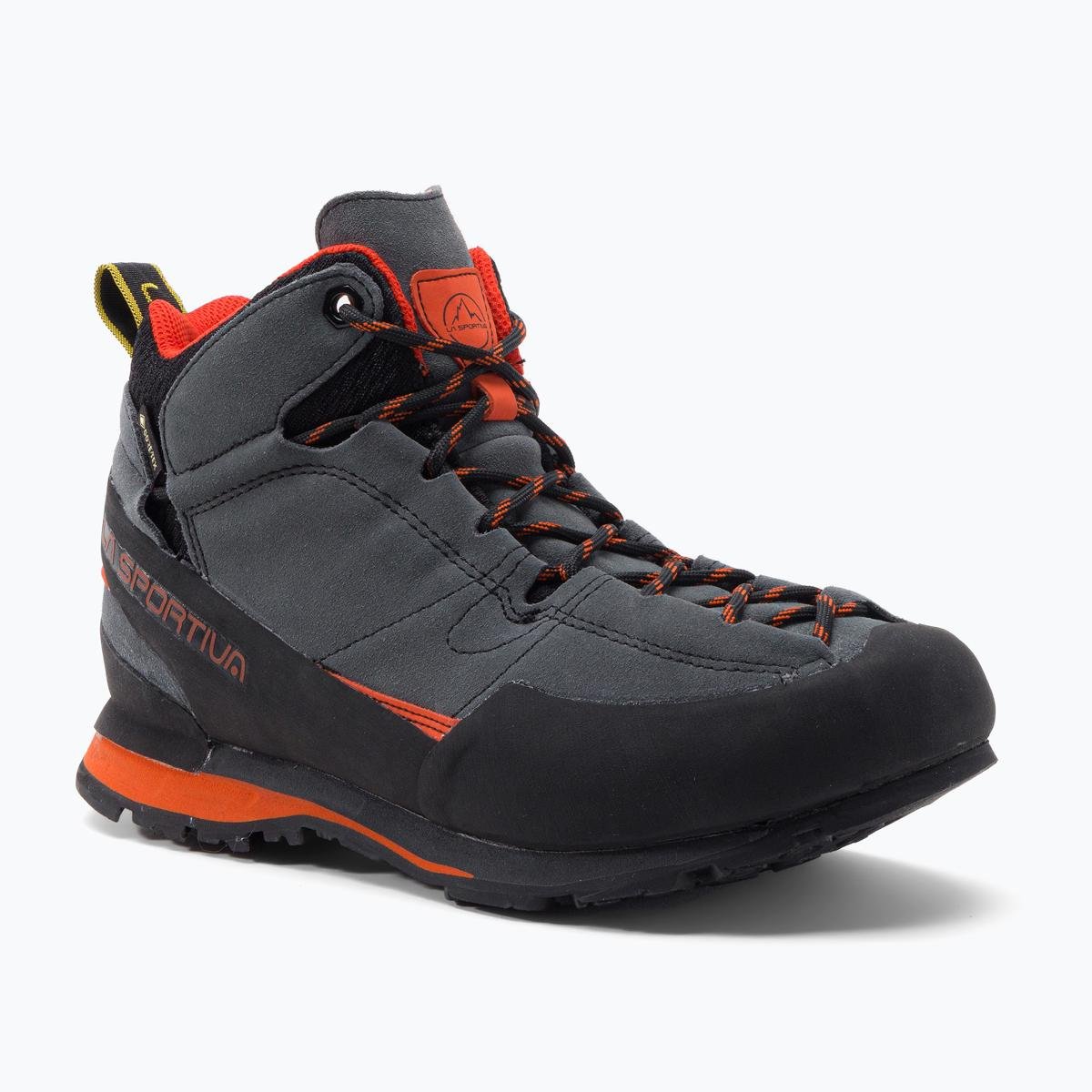 Buty trekkingowe męskie La Sportiva Boulder X Mid szaro-pomarańczowe 17E900304