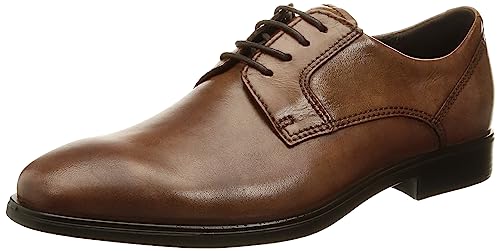 ECCO Męski krawat typu Queenstown z prostym noskiem Oxford, bursztyn - 44/45 EU