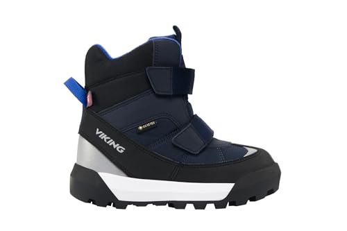 Viking Buty dziecięce Expower Warm GTX 2v Snow Boot, uniseks, Navy Royal Blue, 23 EU Weit