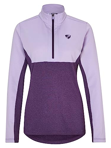 Ziener Damska bluza narciarska JAPRA, bluza narciarska, koszulka funkcyjna | ciepła, elastyczna, bez PFC, Sweet Lilac. Dark Violet, 38
