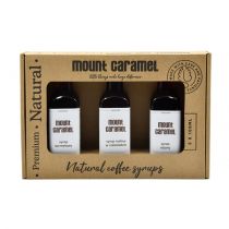 Mount Caramel Zestaw syropów Malina w Czekoladzie Róża Karmel 3 x 100 ml