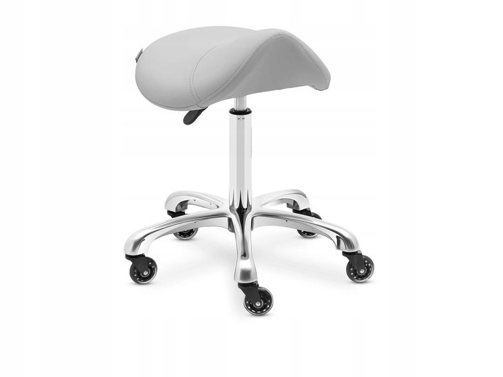 physa Krzesło siodłowe - 570-750 mm - 150 kg - jasnoszare YORK LIGHT GRAY