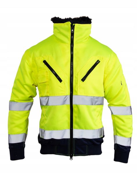 Kurtka robocza odblaskowa Benefit HI VI Bomber 3w1 wstawka