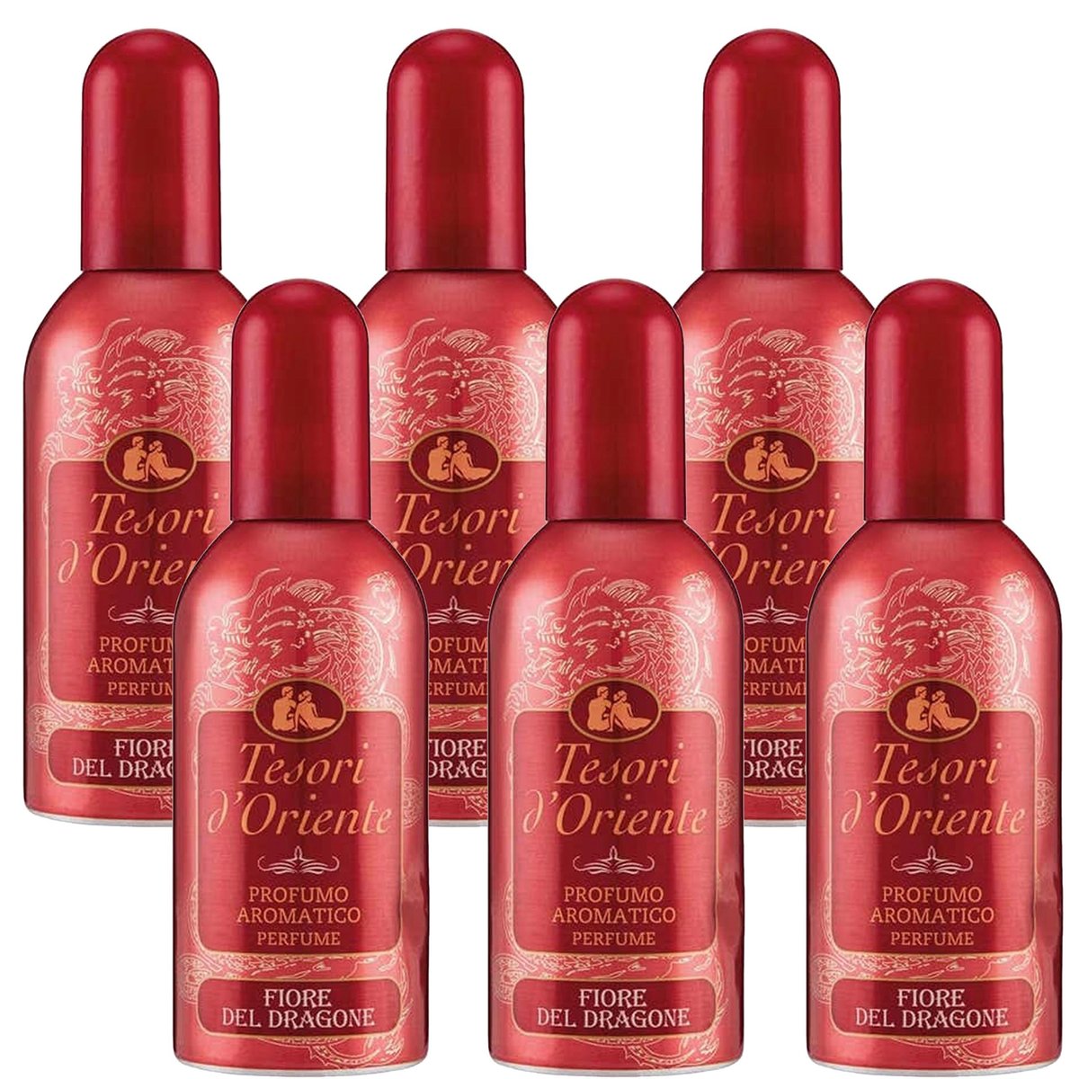 Tesori d'Oriente, Fiore Del Dragon, Woda toaletowa, 6x100 ml