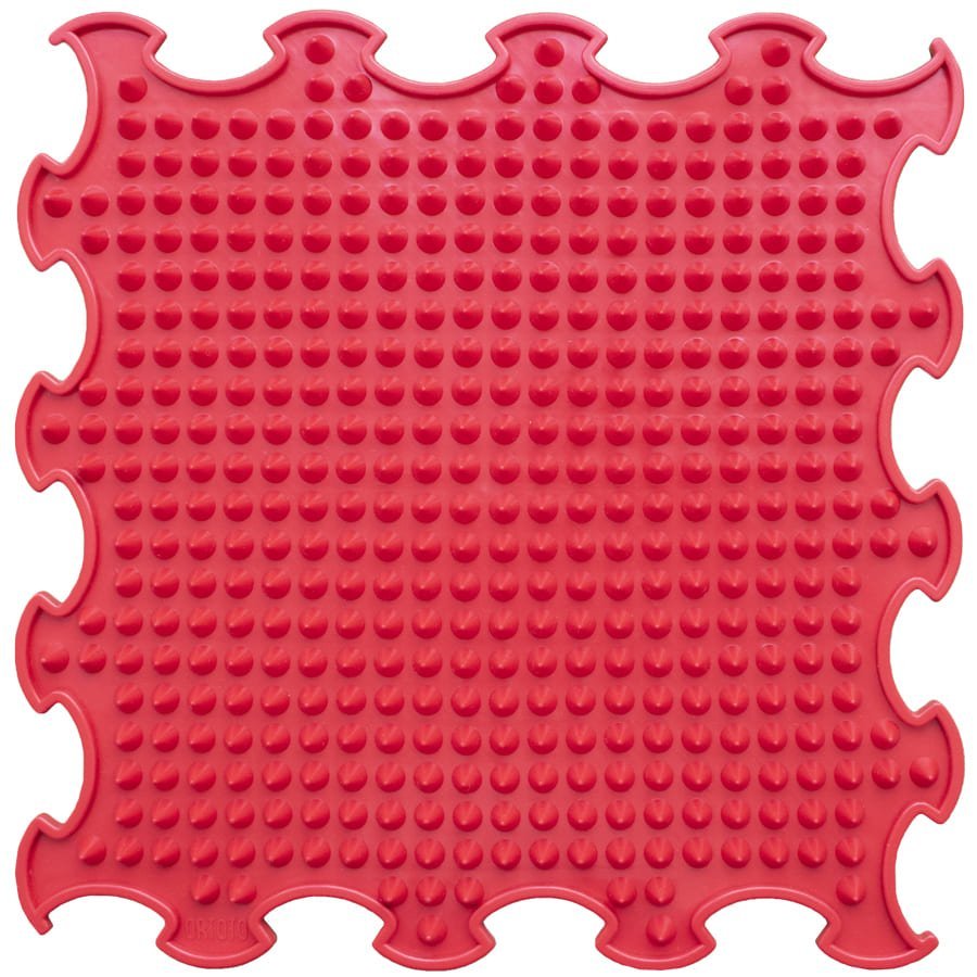 Małpiszon, mata sensoryczna Kolce twardy (stiff) 1 szt - czerwony