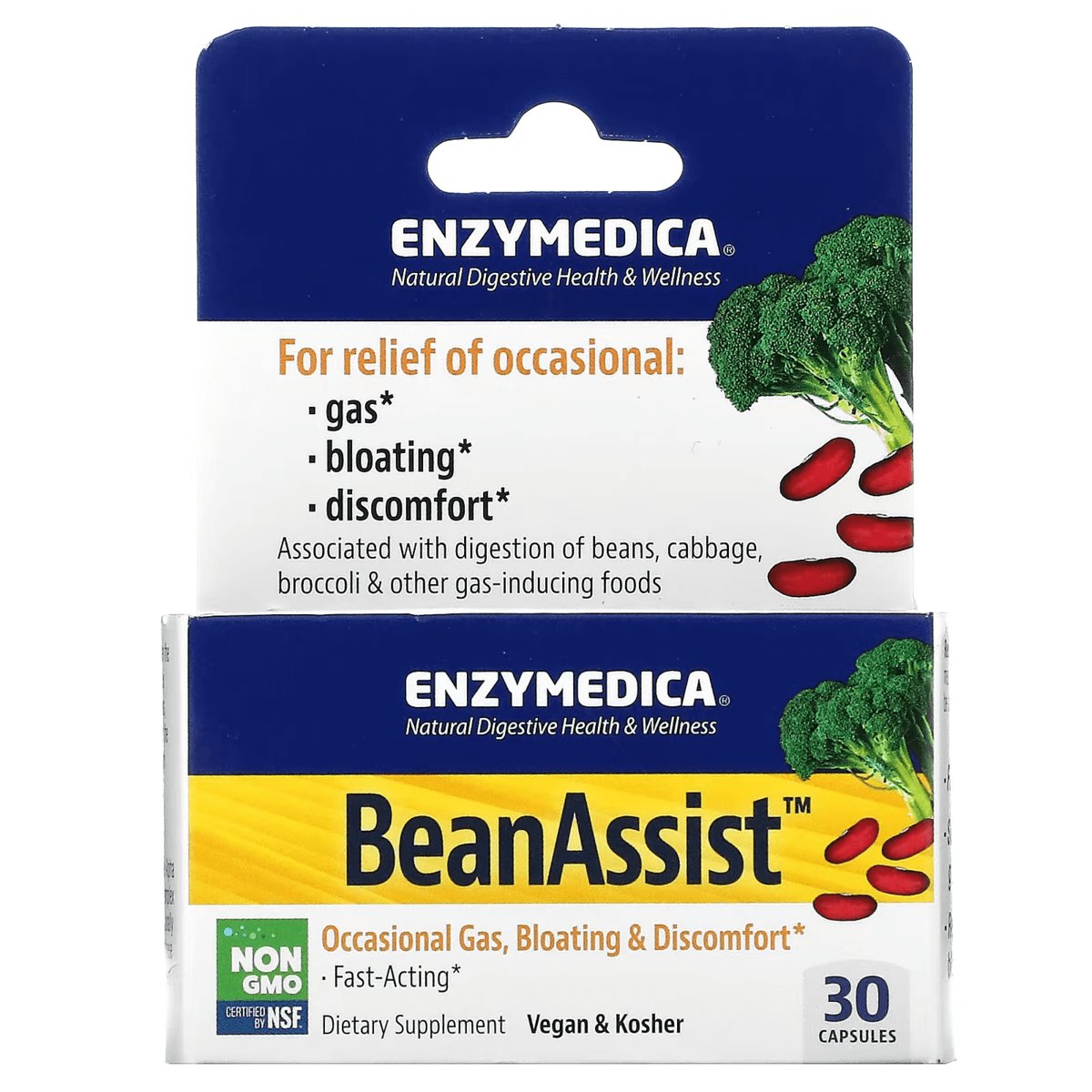 Suplement diety, Enzymedica Beanassist, 30 Kaps.