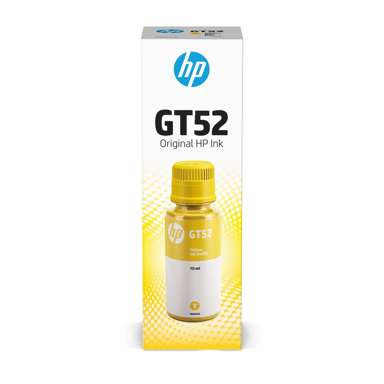 Butelka z oryginalnym żółtym atramentem HP GT52