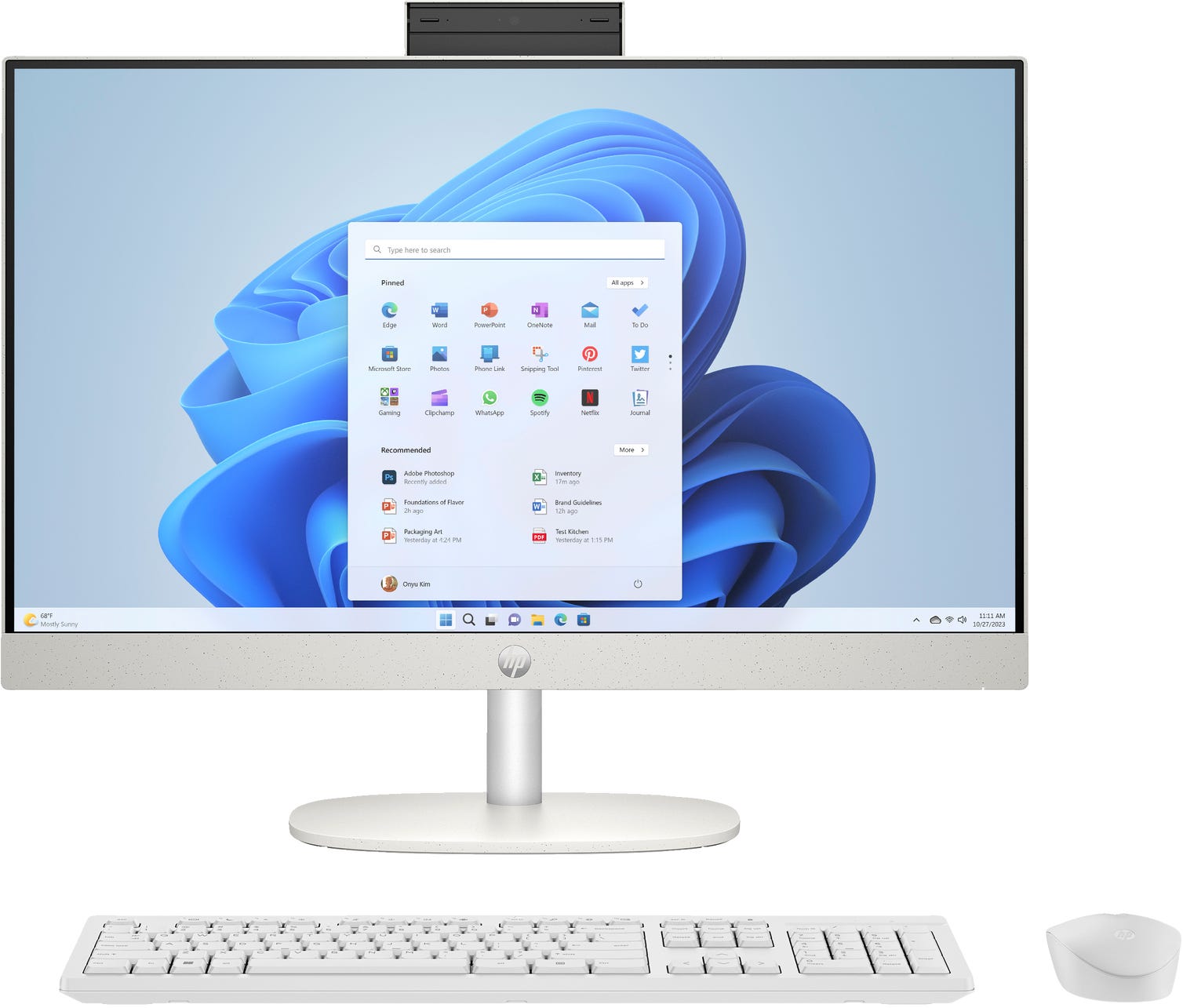 Komputer All-In-One HP 24-cr0006nw 23,8” R3-7320 16GB/512GB Zestaw