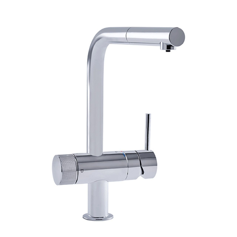 BWT AQA drink Pure Loft Bateria kuchenna wysoka z filtrem do wody i wyciąganą wylewką chrom 125252398
