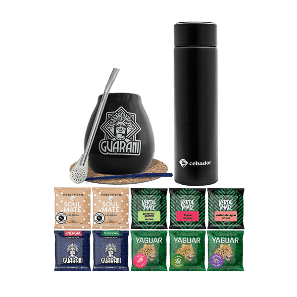 Zestaw Yerba Guarani Mate 500g Tykwa 10x50 termos