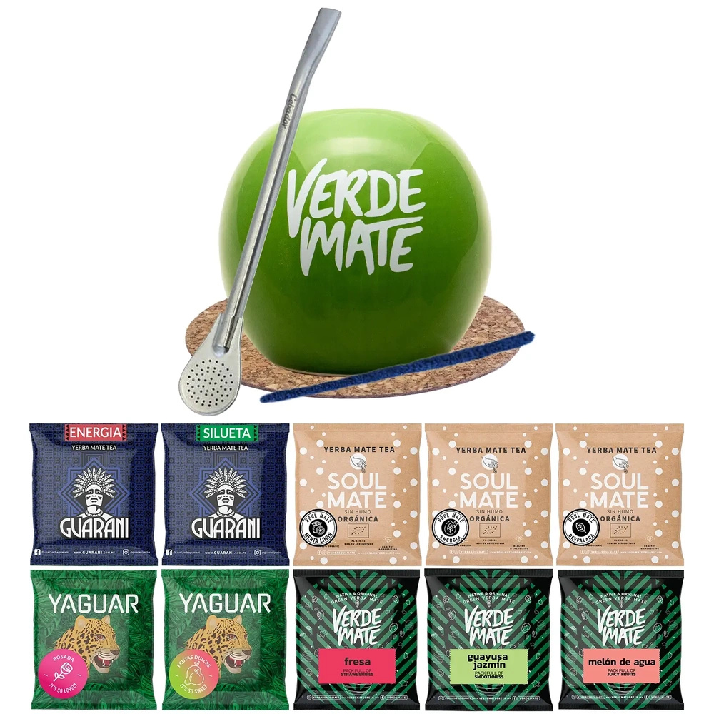 Zestaw startowy  Yerba Mate Tykwa Bombilla 10x50g 0,5kg