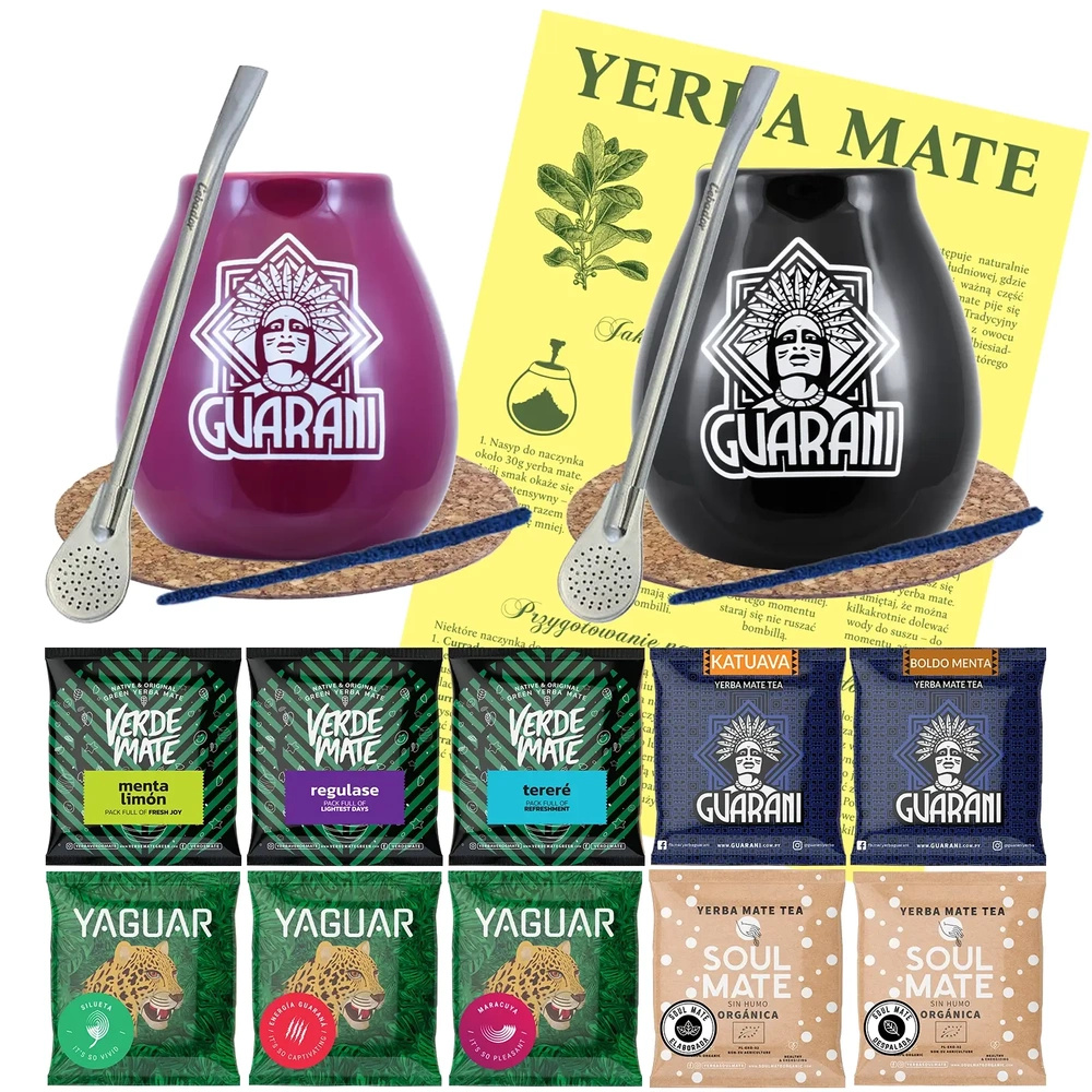 ZESTAW dla Dwojga Yerba Mate 10x50g - Zestaw Prezentowy