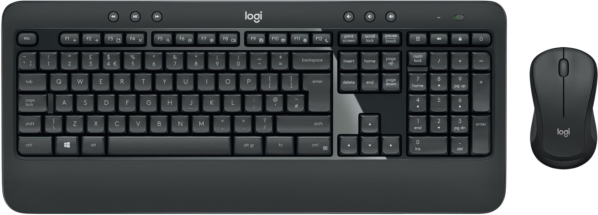 Zestaw bezprzewodowy Logitech MK540 USB 2.4 GHz Czarny (920-008675)