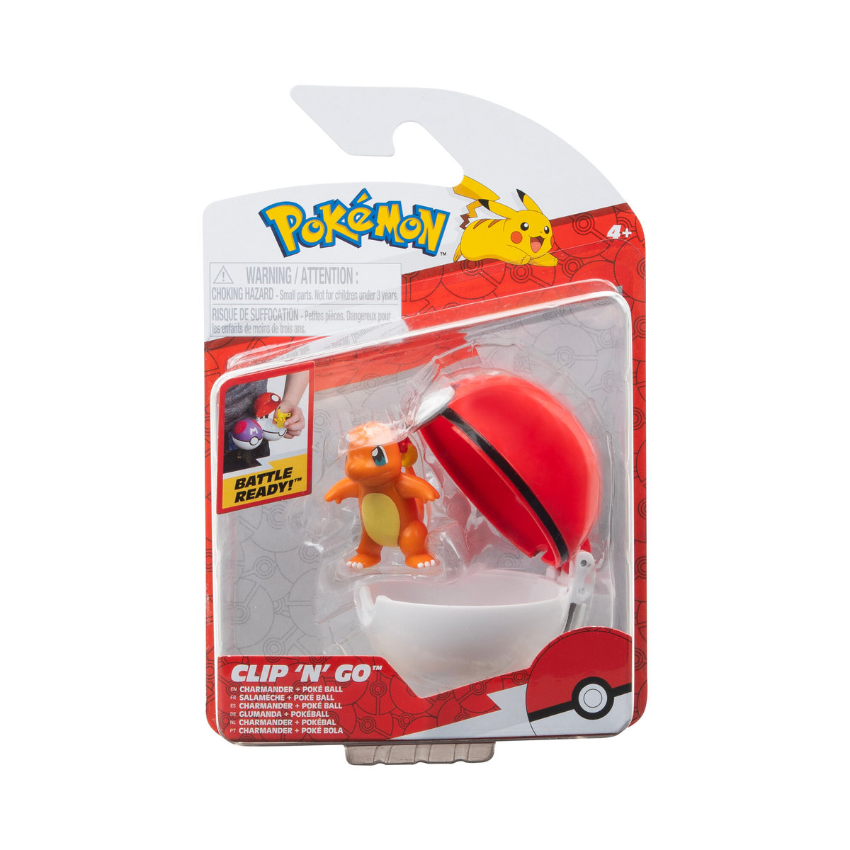 95057 JAS POKEMON Clip N Go W15 (Charmander #4 & Poké Ball) W15