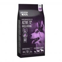 PrimaDog Active bezzbożowa karma sucha dla psów aktywnych kaczka i śledź 10 kg