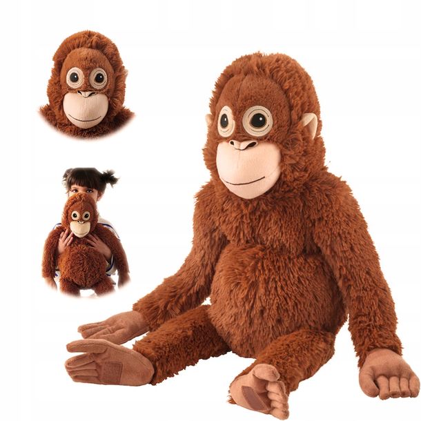 Miś orangutan Małpa poduszka maskotka pluszak przytulanka 66 cm DJUNGELSKOG