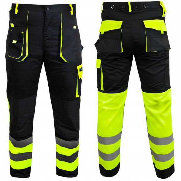 Spodnie Robocze Odblaskowe Hi-vis - Admiral - S 48