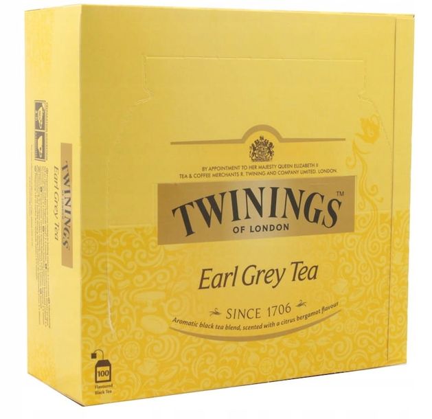 Twinings EARL GREY 100 torebek herbata czarna