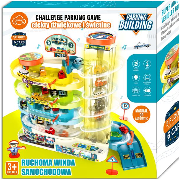 Parking Tor Samochodowy Garaż Zjeżdżalnia Auta