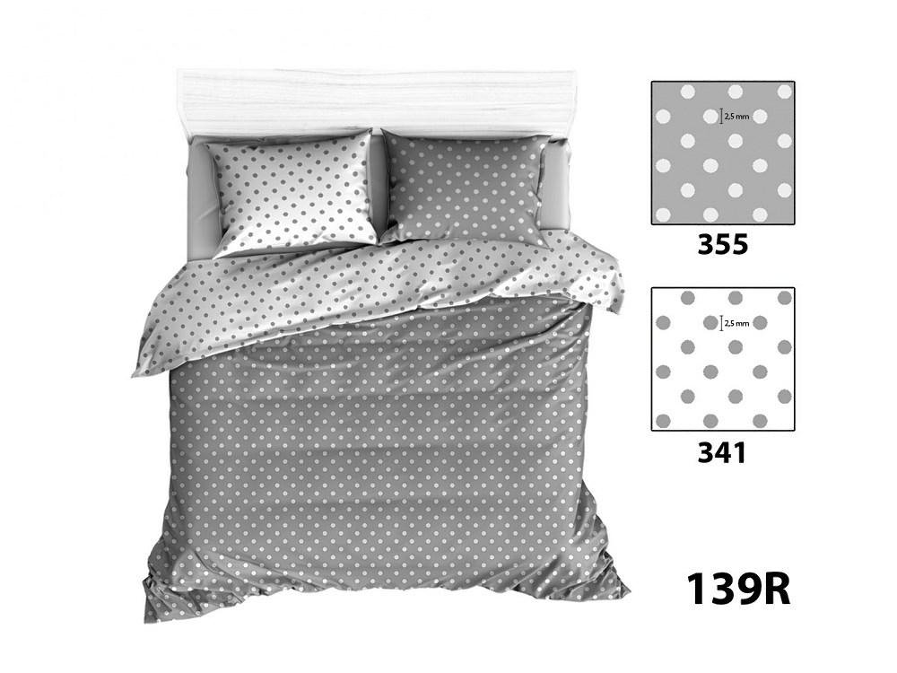 Poszwa 140x200 R139 szara biała groszki 355N 341N