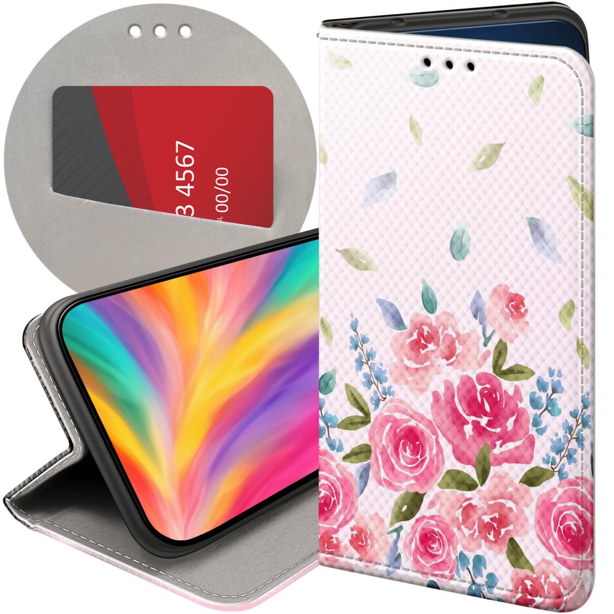 ETUI Z KLAPKĄ DO SAMSUNG GALAXY A70 WZORY ŁADNE PIĘKNE BEAUTY FUTERAŁ CASE
