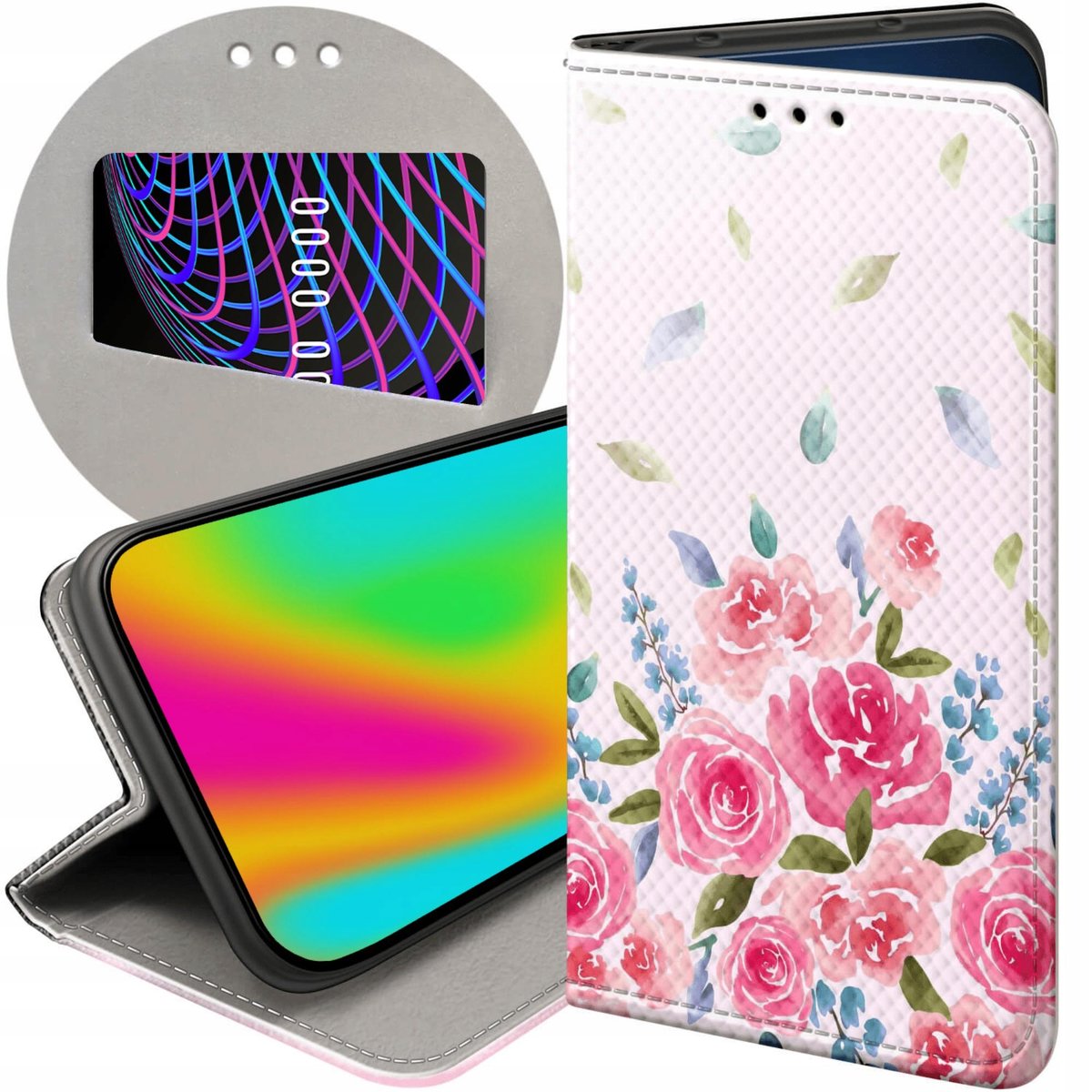 ETUI Z KLAPKĄ DO SAMSUNG GALAXY A12 WZORY ŁADNE PIĘKNE BEAUTY FUTERAŁ CASE