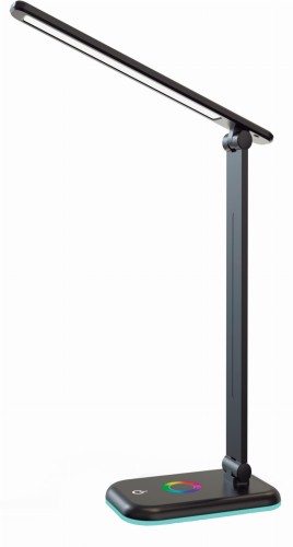 Alma LED lampka biurkowa 12W/CCT +RGB czarna
